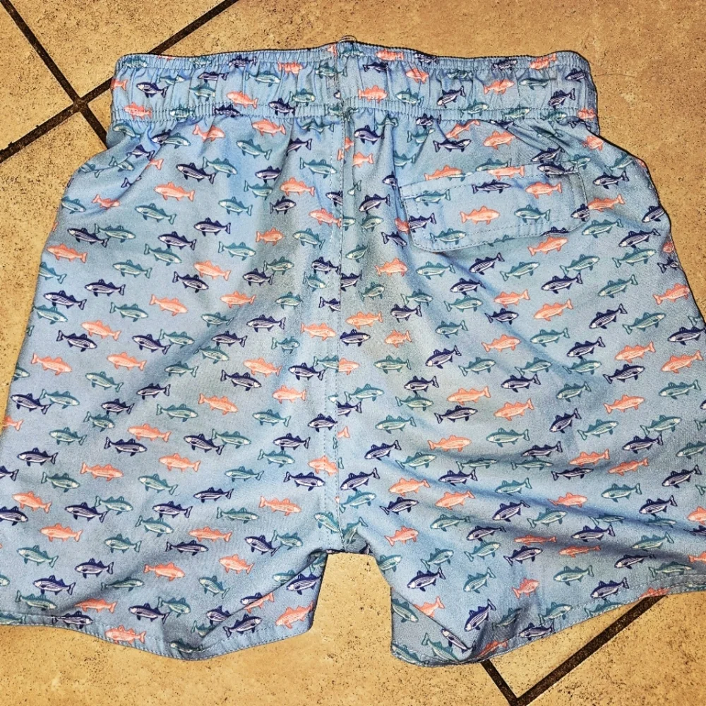 Dillards Class Club Boys Swim Blue Shark Sz 10/12